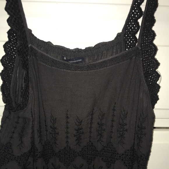 Black American Eagle Embroidered top - Picture 1 of 5